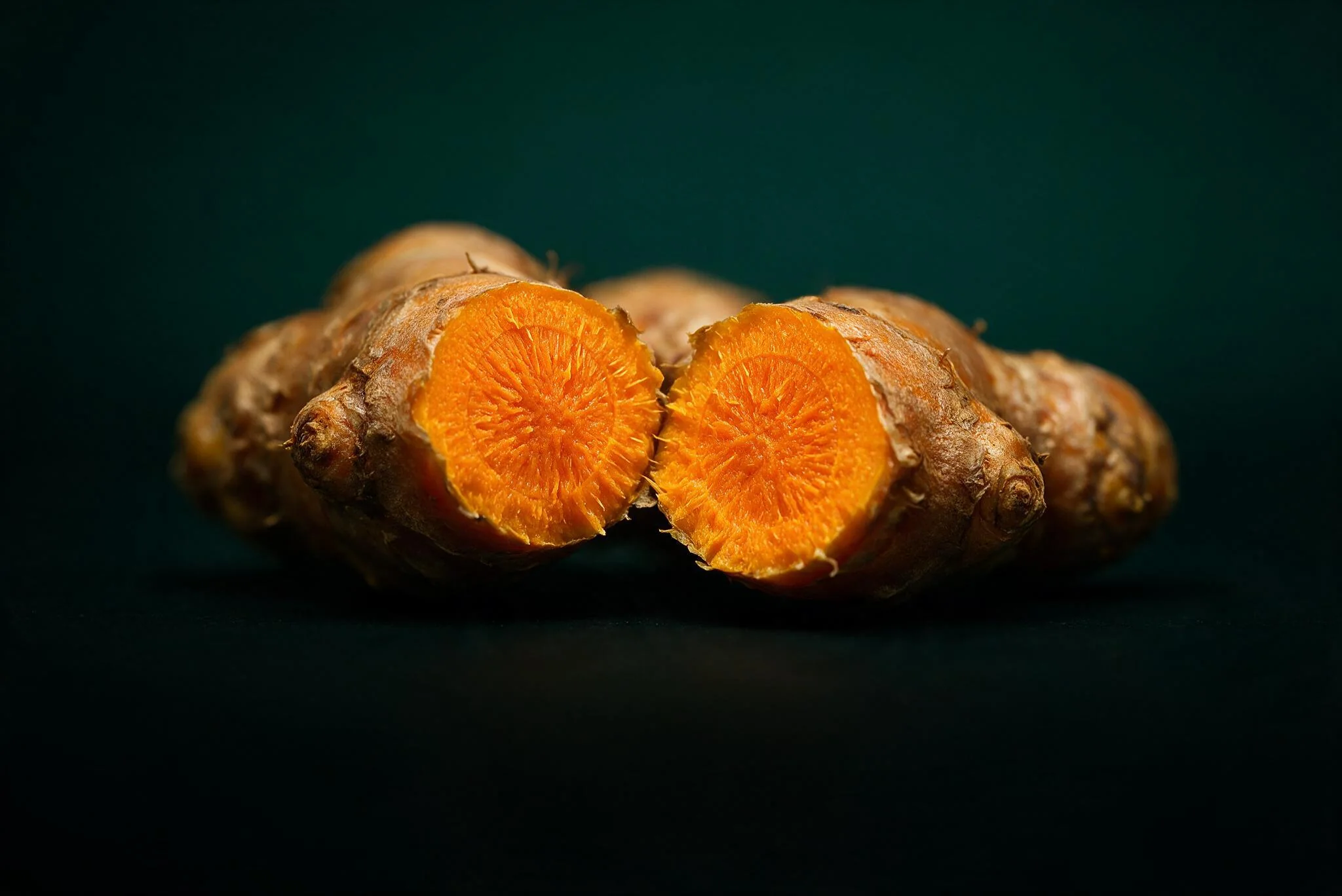 Fresh turmeric rhizome — source of branded curcumin nutraceuticals