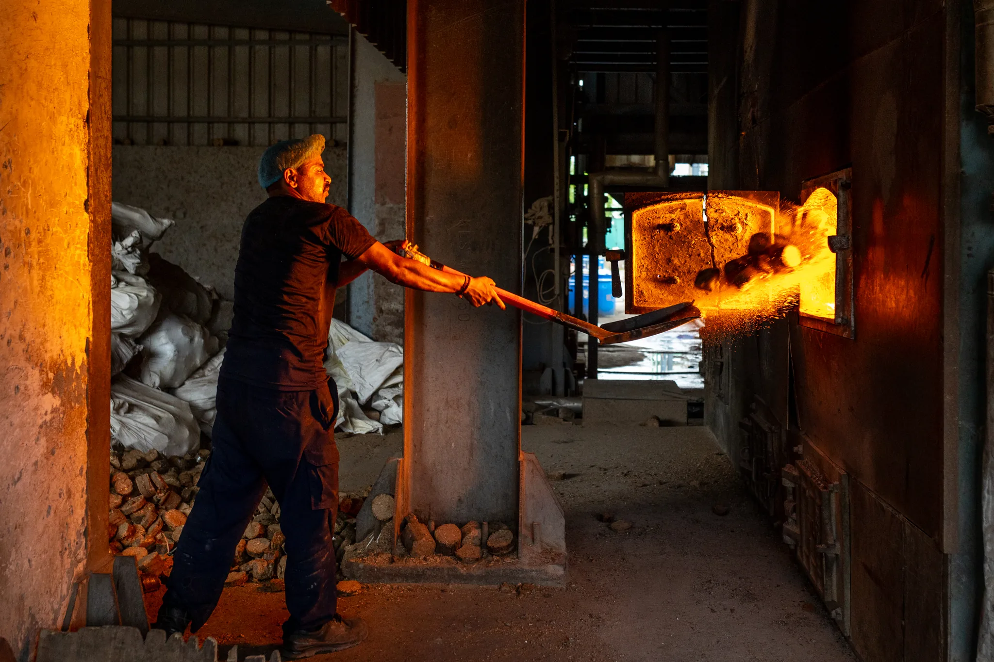 The biomass-fired boiler that runs on spent plant residue