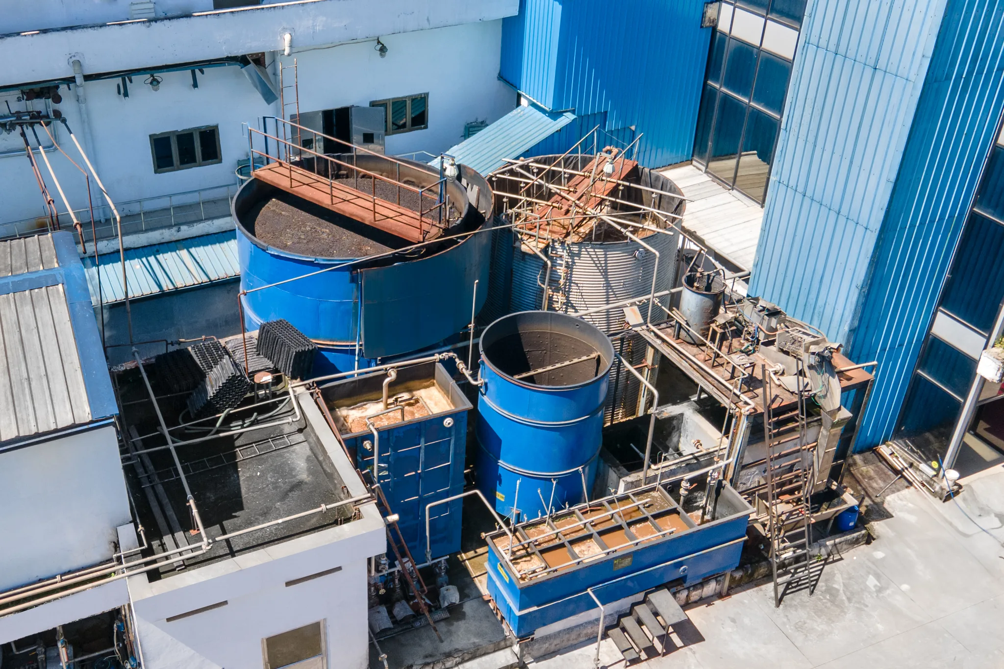 The effluent treatment plant